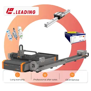 Pemotong tabung laser, mesin pemotong laser 1500w/2000w/3000wr untuk pelat dan tabung