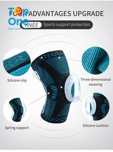 Top One vente en gros genouillères élastiques à Double pansement réglables Protection sportive genouillères coudières et genouillères - Product Image 3