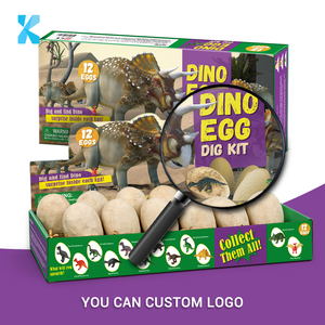 Vente chaude CPC Jouets éducatifs pour enfants, <span class=keywords><strong>jeu</strong></span> de fête œuf de dinosaure, jouets d'excavation STEM pour enfants, dinosaure en plastique, différents modèles, kit de fouille - Product Image 2
