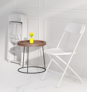 Muestra Gratis, Precio Económico, 10 Sillas Apilables, Fácil Almacenamiento, Resistentes, Portátiles, Blancas, Sillas Plegables Usadas para Bodas al por Mayor - Product Image 4