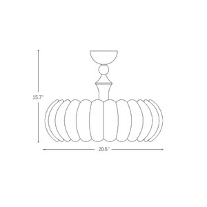 Copper Modern Minimalist Cream Style Pendant Full-Spectrum <b>LED</b> <b>Ceiling</b> Lamp for Children's Main <b>Bedroom</b> Eye-Friendly for Living - Product Image 2