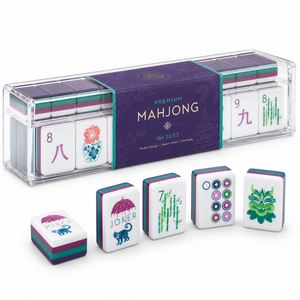 Premium Colorful Mahjong Set with Acrylic Storage Rack Custom Design Tiles for Family Party <b>Game</b> - Product Image 5