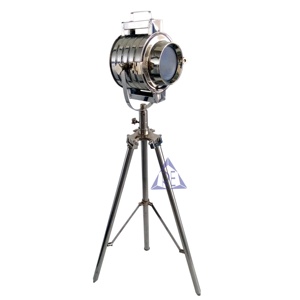 Hollywood hải lý Spotlight với tripod đứng Đèn <span class=keywords><strong>Chrome</strong></span> kết thúc trang trí nội thất ánh sáng tại chỗ với máy ảnh LED Spotlight - Product Image 1