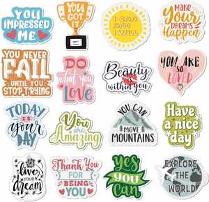 16 Pegatinas Magnéticas con Diseño Art Deco Personalizado, Frases Motivacionales para Decoración de Pizarra Blanca de Oficina, Refrigerador, Navidad - Product Image 1