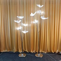 Lampe de route ovale dorée LED, accessoire de mariage, nouveau modèle en fer, lumineux, à insérer au sol, en métal, décoration de scène de proposition, alimentation CA, IP44