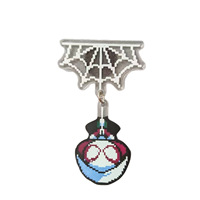 Nouvel autocollant magnétique réversible en acrylique Spider-Man Little Spider pour réfrigérateur, cadeau amusant, aimant de réfrigérateur