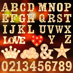 <span class=keywords><strong>Letras</strong></span> de Neón LED con el Símbolo del Amor, Letreros Personalizados en 3D de Metal Galvanizado Ecológico, Decoraciones para el Día de San Valentín y Bodas - Product Image 6