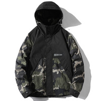 WINTER 2021 New Fashion Brand Herren mantel mit Kapuze Koreanische Version von Loose Camouflage Jacket Men