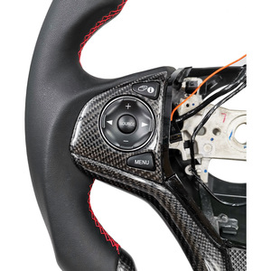 Carbon Fiber Multi Function Steering <b>Wheel</b> For Honda Civic 3 <b>Spoke</b> Modification Upgrade - Product Image 3