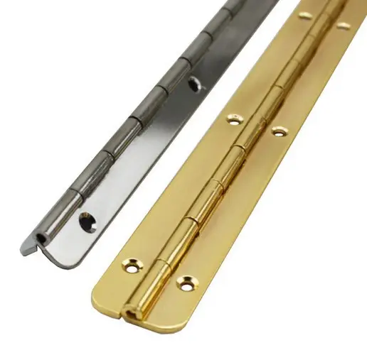 Customized High Quality Concealed Brass Piano Hinge for Cabinet and Door Made from Steel Stainless Steel Modern Antique Style