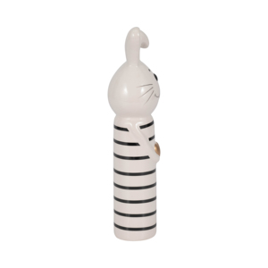 Statuetta Decorativa in Ceramica a Forma di Coniglio con Cuore per Arredamento Casa, Scultura Animale per Bagno, Ufficio, Soggiorno - Product Image 3