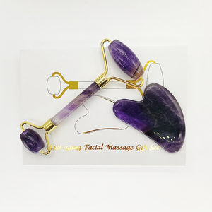 Rullo di <span class=keywords><strong>Giada</strong></span> e Gua Sha in <span class=keywords><strong>Pietra</strong></span> Naturale per Massaggio <span class=keywords><strong>Viso</strong></span> Beauty di Grande Successo con Scatola - Product Image 6