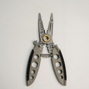 Tang pengupas kawat multifungsi, alat khusus ahli listrik pemotongan presisi tinggi kabel Crimping alat tangan - Product Image 3