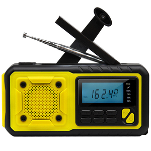 <span class=keywords><strong>Radio</strong></span> portable AM/<span class=keywords><strong>FM</strong></span> DAB étanche à l'eau et à l'énergie solaire pour les urgences domestiques et la survie en plein air - Product Image 1