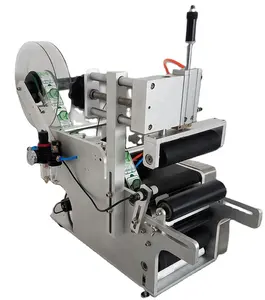 Máquina etiquetadora de manguera redonda semiautomática Aplicador de etiquetas semiautomático/máquina etiquetadora de tubos de papel