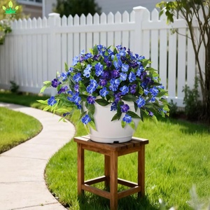 Guirnalda Colgante <span class=keywords><strong>de</strong></span> Flores Artificiales <span class=keywords><strong>de</strong></span> Seda, Rama <span class=keywords><strong>de</strong></span> <span class=keywords><strong>Planta</strong></span> <span class=keywords><strong>de</strong></span> Flor <span class=keywords><strong>de</strong></span> Joyero para Decoración del Hogar, Jardín, Ventana, Caja, Porche y Festividades - Product Image 5