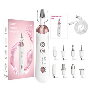 2025 Custom Logo 8 in 1 Professional Cordless 5 Speeds Electric Nail <b>Drill</b> Machine Manicure Pedicure Kit Electric Nail File Set - Product Image 3