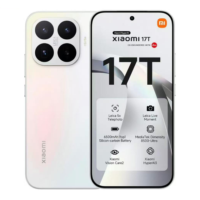 2026 NEW ARRIVAL Xiaomi 17T Global Version 5G Smartphone with 6.59inch Screen/ Xiaomi HyperAI Dimensity 8500-Ultra/ 6000mAh 67W