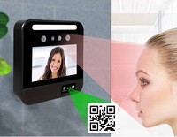 Sistema de Control de acceso de grabación de tiempo biométrico de pantalla de 5 pulgadas Escaneo de código QR Reconocimiento facial Huella digital para seguimiento de asistencia