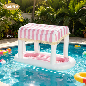 Bar flottant <span class=keywords><strong>gonflable</strong></span> YACHEN en PVC, station de boissons, refroidisseur de boissons, support de boissons flottant pour piscine, accessoires pour fêtes d'été - Product Image 2