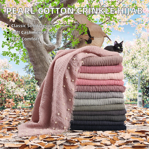 Foulard Châle Long en Cachemire Uni Anti-Plis pour Femme Musulmane, Tendance et Populaire, Quatre Saisons - Product Image 2