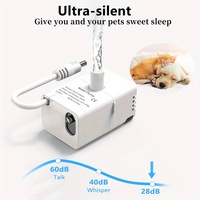 Pompe de fontaine à eau automatique pour animaux de compagnie (chats et chiens) avec accessoire de bol de remplacement ultra-silencieux, submersible, USB, IPX8, CE, 28 dB