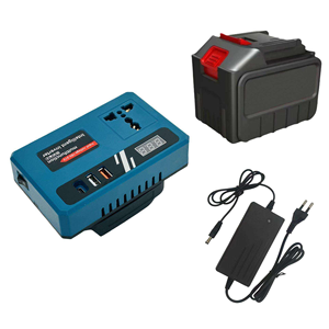 Convertisseur de courant sinusoïdal 200W 150W compatible avec les appareils portables multi-marques <span class=keywords><strong>Makita</strong></span> Dewei 18-21V 110/220V - Product Image 6