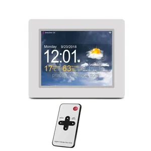 Digital Calendar Alarm Day Clock - With 8" Large Screen Display 5 Alarm For Extra Large Impaired Vision People For WIFI