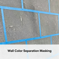 Nastro Adesivo Monofacciale Blu per Pittura d'Interni, Decorazione e Ristrutturazione - Rimozione Pulita delle Linee di Vernice