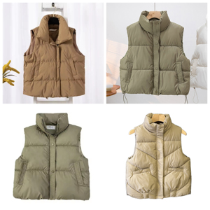 Femmes de haute qualité automne hiver pliable léger chaud col montant coupe-vent mince mince <span class=keywords><strong>sans</strong></span> <span class=keywords><strong>manches</strong></span> bouffant veste vers le bas gilet - Product Image 5