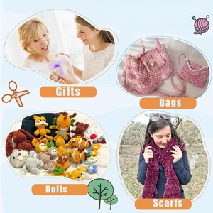 Hilo de Chenilla de Terciopelo de Colores Sólidos para Tejer y Confeccionar Bufandas, Bolsos y Sudaderas de Ganchillo - Product Image 4