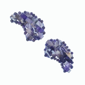 Natural Amethyst <b>Eye</b> <b>Mask</b> Butterfly-Shape Gemstone <b>Eye</b> Patch with Beads for Puffiness Relief and Relaxation - Product Image 4