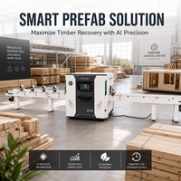 Scie à découper le bois CNC optimisée avec système de tri, caméra industrielle 4K haute performance et scanner visuel IA