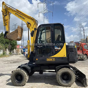 Gebruikte <span class=keywords><strong>Hyundai</strong></span> 60W-7 <span class=keywords><strong>Mini</strong></span> Graafmachine Op Wielen 0.5M Bakcapaciteit Flexibele Technische Constructie (Motorversnellingsbak Pomplager) - Product Image 3