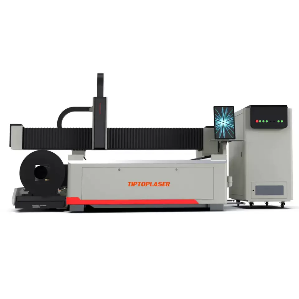 TIPTOPLASER fiber laser cutting machine mini high power fiber laser cutting machine stainless steel metal cutter