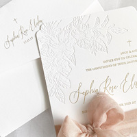 Ventes directes d'usine, invitations de mariage de style européen en carton, style Instagram, imprimées en intaglio, gaufrées, avec estampage à chaud doré