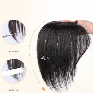Flequillo Postizo Sintético con Clip, Extensión de Flequillo Natural para Mujer, Peluca - Product Image 3
