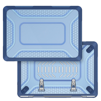 Casing Laptop Anti-Slip Anti-Shock Kokoh dengan Ventilasi Pendingin Sarang Lebah dan Penyangga Logam untuk Mac Book Neo 13 Inch
