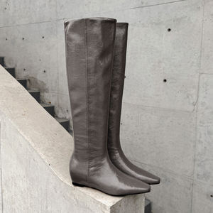 WETKISS, venta al por mayor, <span class=keywords><strong>botas</strong></span> <span class=keywords><strong>de</strong></span> <span class=keywords><strong>cuña</strong></span> <span class=keywords><strong>de</strong></span> tacón oculto sin cordones, <span class=keywords><strong>botas</strong></span> hasta la rodilla con punta cuadrada, <span class=keywords><strong>botas</strong></span> anchas <span class=keywords><strong>de</strong></span> pantorrilla, <span class=keywords><strong>botas</strong></span> holgadas largas para mujer, zapatos <span class=keywords><strong>de</strong></span> invierno - Product Image 1