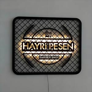 Solusi Display elektronik: tanda Neon LED Mini akrilik dengan kata lampu latar PVC - Product Image 5