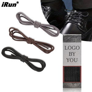 Cordones Redondos Encerados Personalizados <span class=keywords><strong>IRun</strong></span>, Cordones Encerados para Zapatos, Cordones Brillantes Impermeables para Zapatos de Vestir y Oxfords - Product Image 1