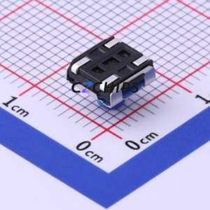 TS6651BA 140gf Tactile Switch SMD Switch Single Pole Single Throw Round Button 1.4N Vertical Mount - Product Image 2