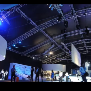 Haut-parleur de toit en aluminium modulaire léger système de treillis de toile de fond de scène portable connexion rapide certifié TUV pour les événements en plein air - Product Image 1