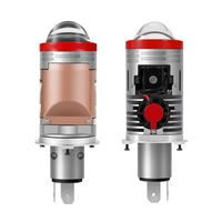Mini projecteur à trois couleurs, lentille de projecteur Mini Bi LED H4, projecteur de phare, lentille de projecteur Bi LED, projecteur laser Bi-LED, Plug and Play