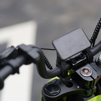 Vélo électrique tout-terrain 1500W avec suspension inversée au lithium, pneus larges, vitesse unique, léger, vitesse maximale >50 km/h