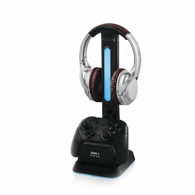 Magnetic Controller Charging Stand for PS5 7 Color RGB Light Headphone Hanger for Xbox, for Nintendo Switch Gaming Accessories