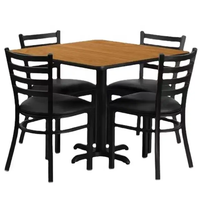 XY Meilleur ensemble de tables et chaises en bois de haute qualité pour restaurants