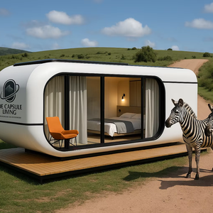 Maison conteneur d'expédition de luxe de 20 pieds au design moderne petite structure résidentielle préfabriquée en acier pour hôtels, villas, appartements - Product Image 1