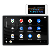 Pantalla Táctil Universal Doble DIN con GPS, Carplay Inalámbrico y Android Auto, Estéreo para Auto de 2 DIN, Unidad Principal Android de 13 Pulgadas