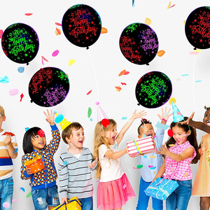 Blacklight balon pesta bersinar dalam gelap balon lateks <span class=keywords><strong>Neon</strong></span> perlengkapan pesta ulang tahun balon <span class=keywords><strong>Neon</strong></span> UV - Product Image 5